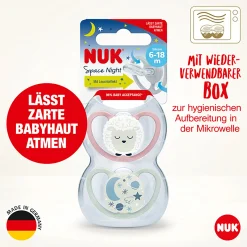 Beruhigungssauger Space Night 6-18 Monate Schaf