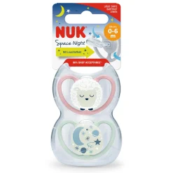 Beruhigungssauger Space Night 0-6 Monate Schaf