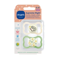 Beruhigungssauger Supreme Night Silikon 6 - 16 Monate