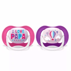 Beruhigungssauger Ultra Air 6-18 Monate Happy Girl - Papa Ballon SCF080/04