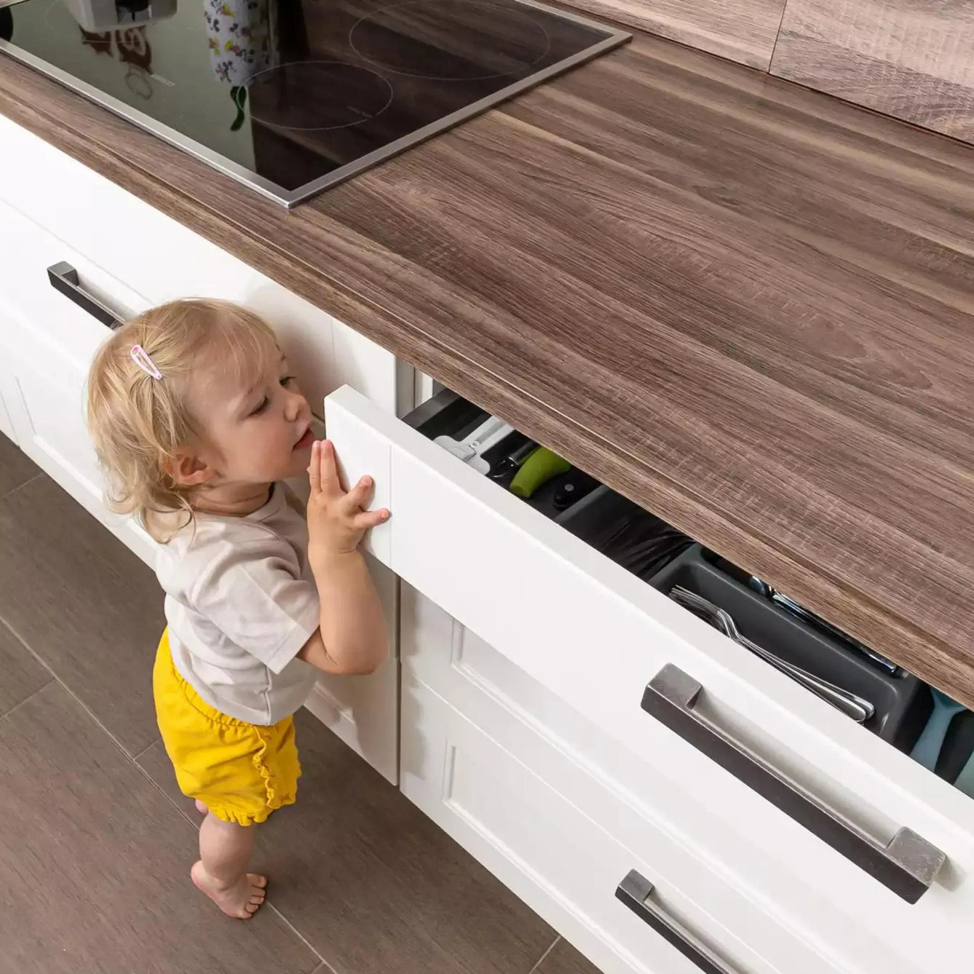 Besteckschubladen-Sicherung 2 Stück