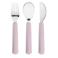 Besteckset Happy Rascals Smile Heart Lavender