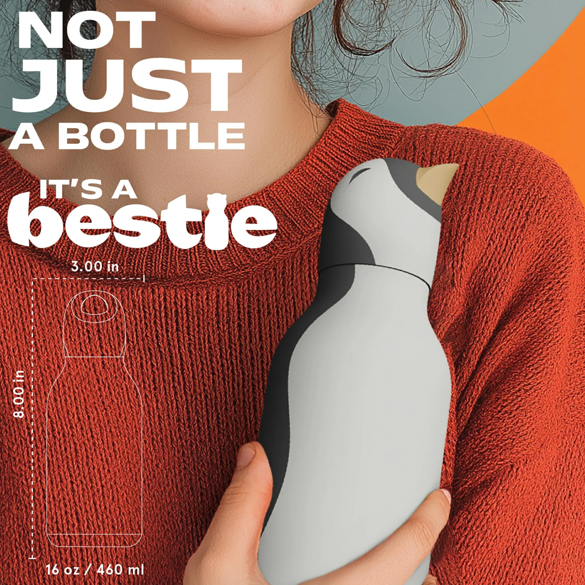 Bestie Trinkflasche Pinguin