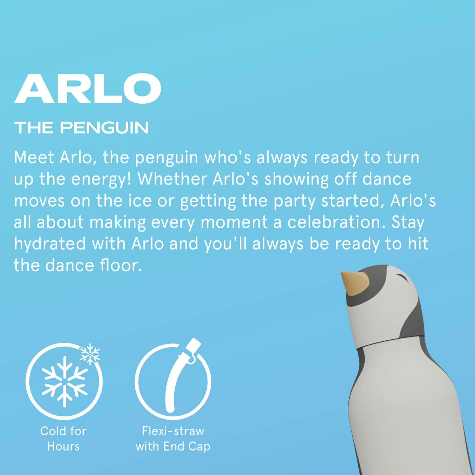 Bestie Trinkflasche Pinguin