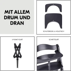 Beta+ Dark Grey mit Sitzauflage