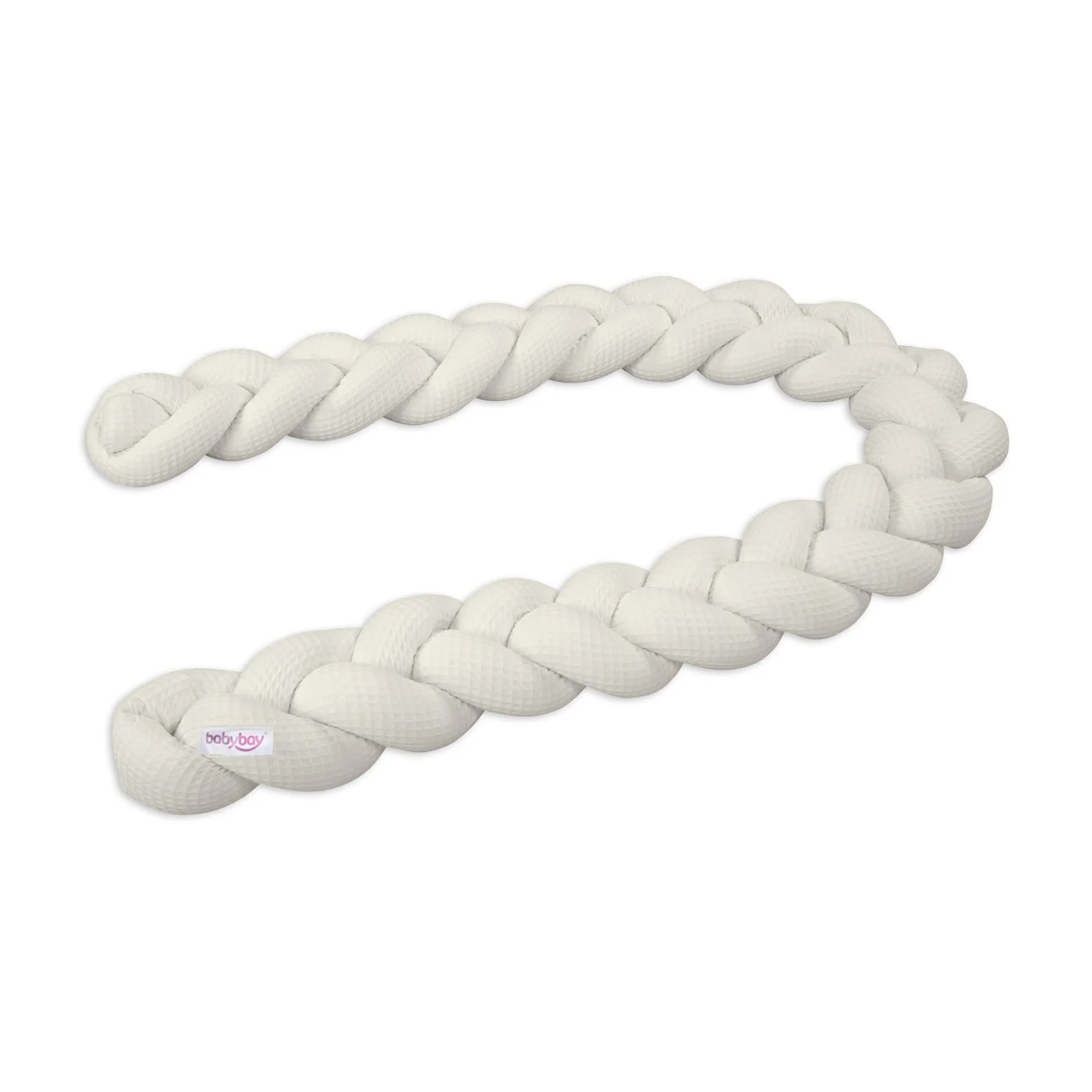 Bettschlange geflochten Ivory 180 cm