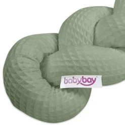 Bettschlange geflochten Jadegreen 180 cm