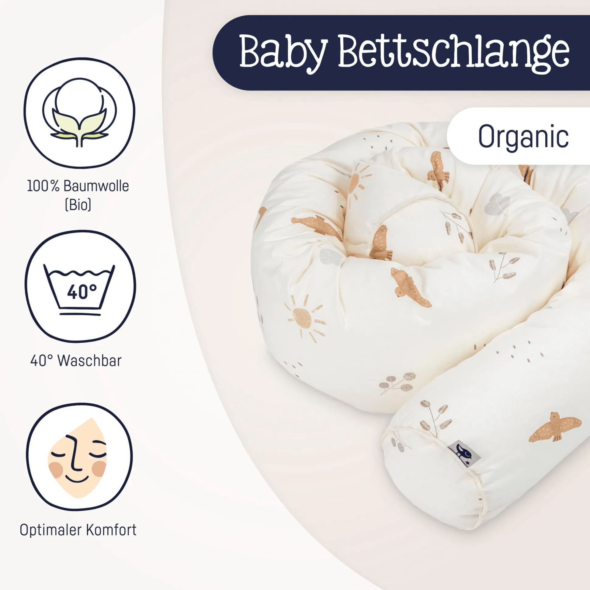 Bettschlange Organic Night & Day