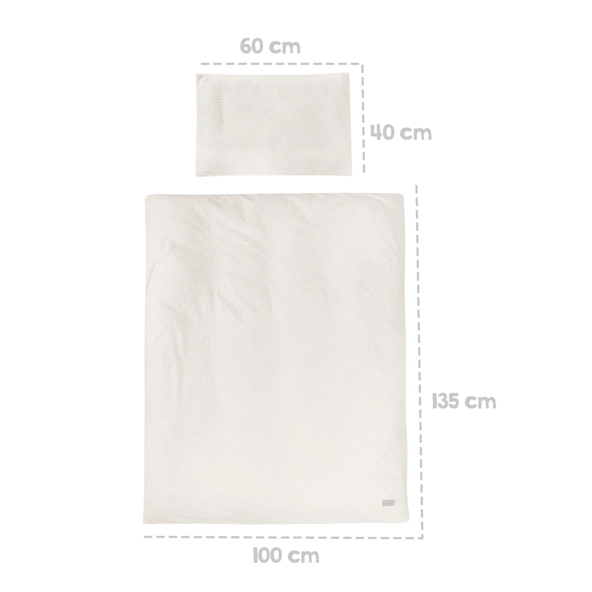 Bettwäsche Seashells Oyster 100x135 cm