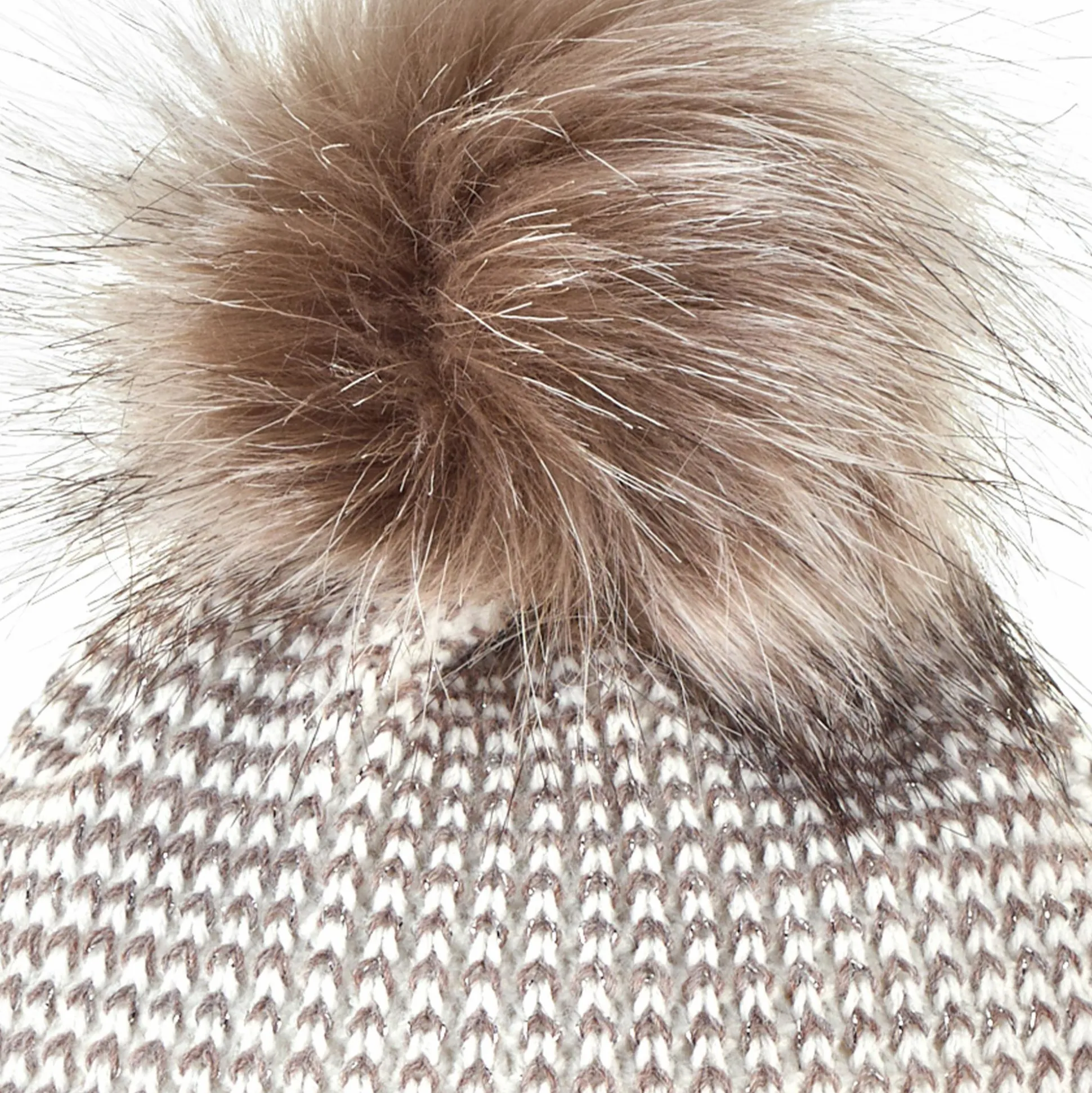 Bommelmütze mit Glitzereffekt