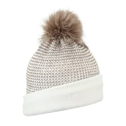Bommelmütze mit Glitzereffekt