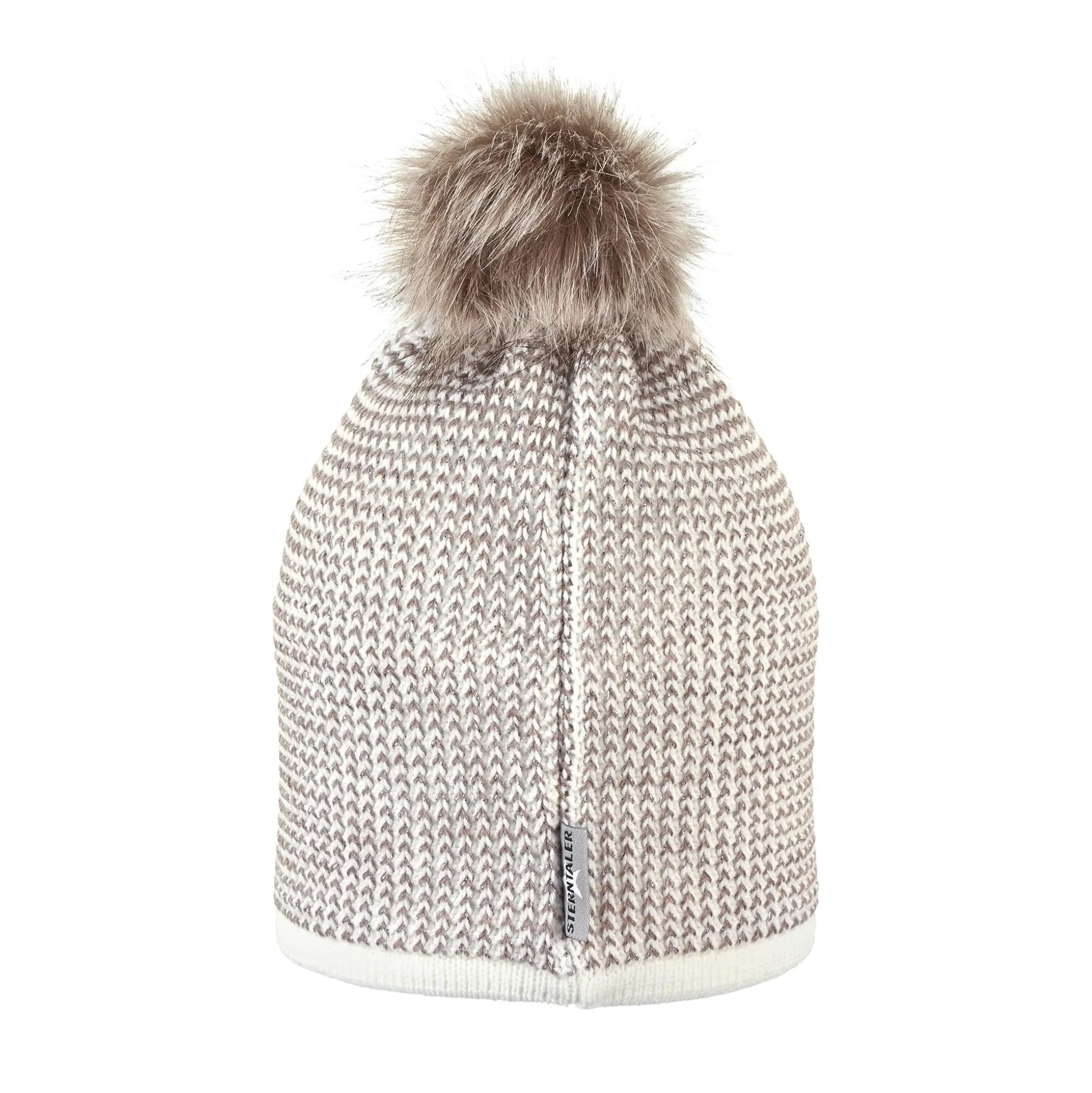 Bommelmütze mit Glitzereffekt