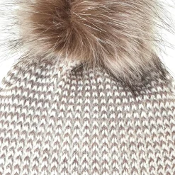 Bommelmütze mit Glitzereffekt