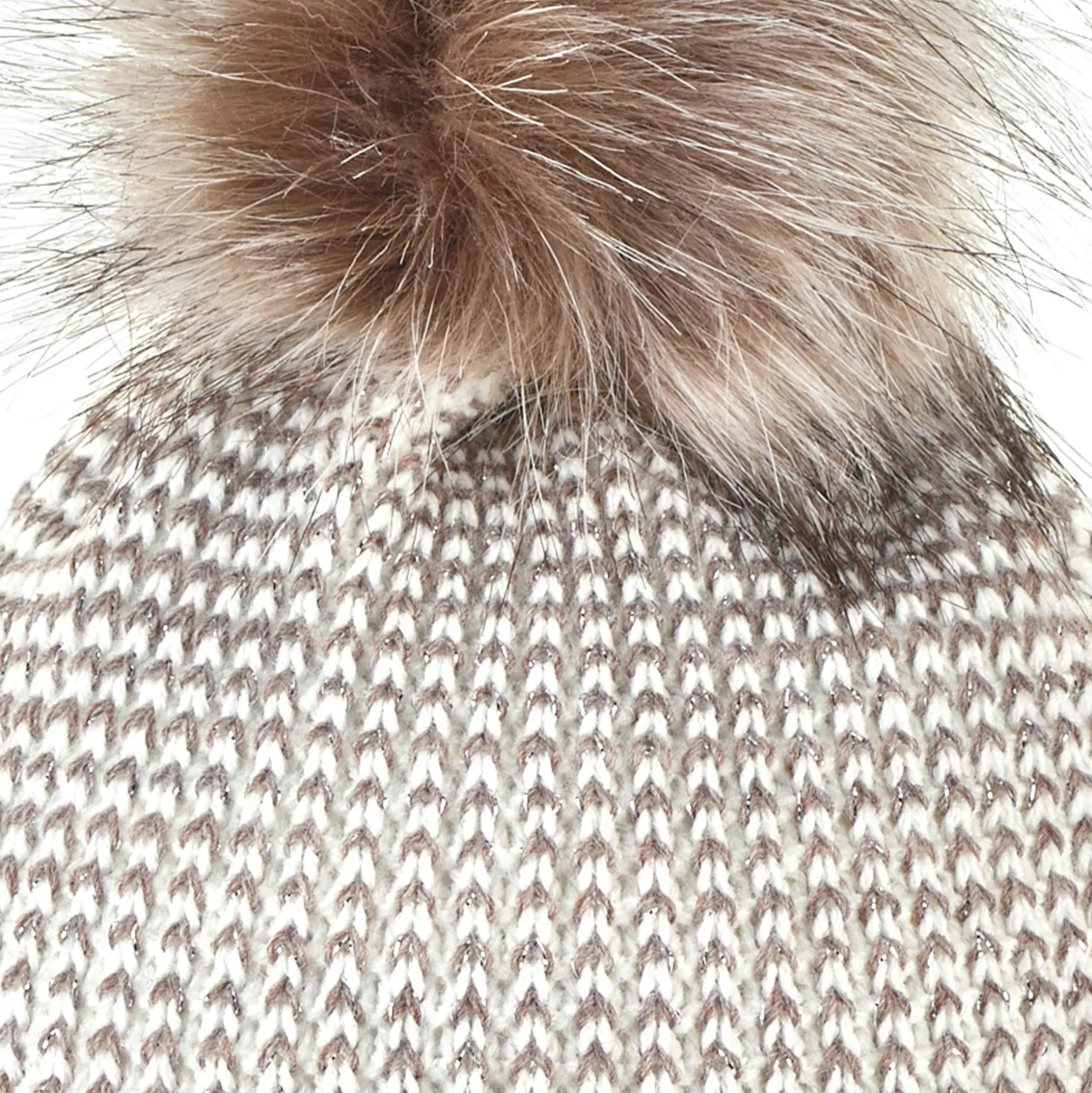 Bommelmütze mit Glitzereffekt