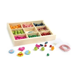 Bunte Holzperlen
