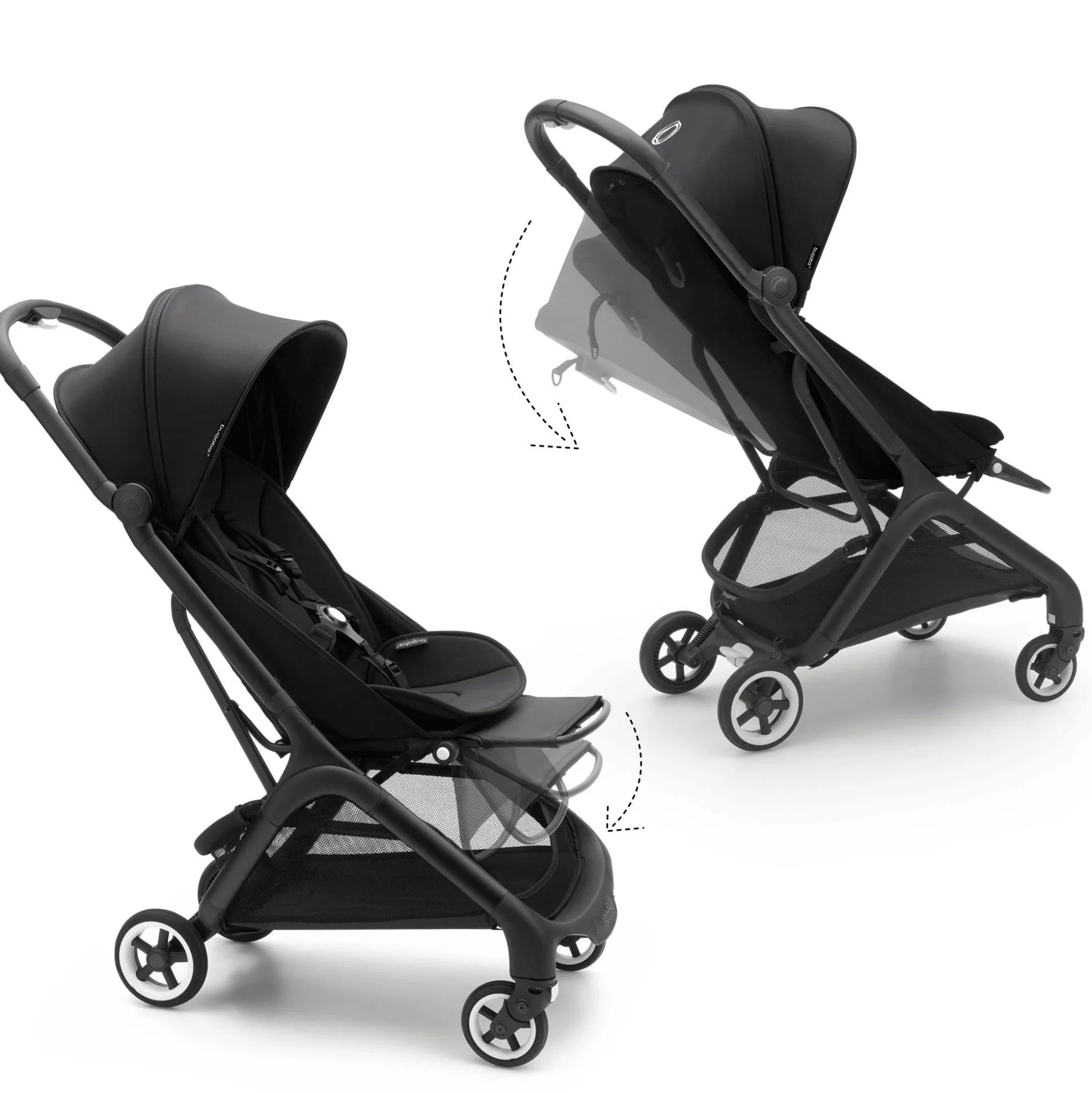 Butterfly Reise-Kinderwagen Midnight Black