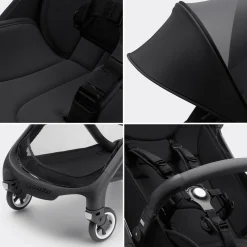 Butterfly Reise-Kinderwagen Midnight Black