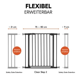 Clear Step 2 Black 75-80 cm