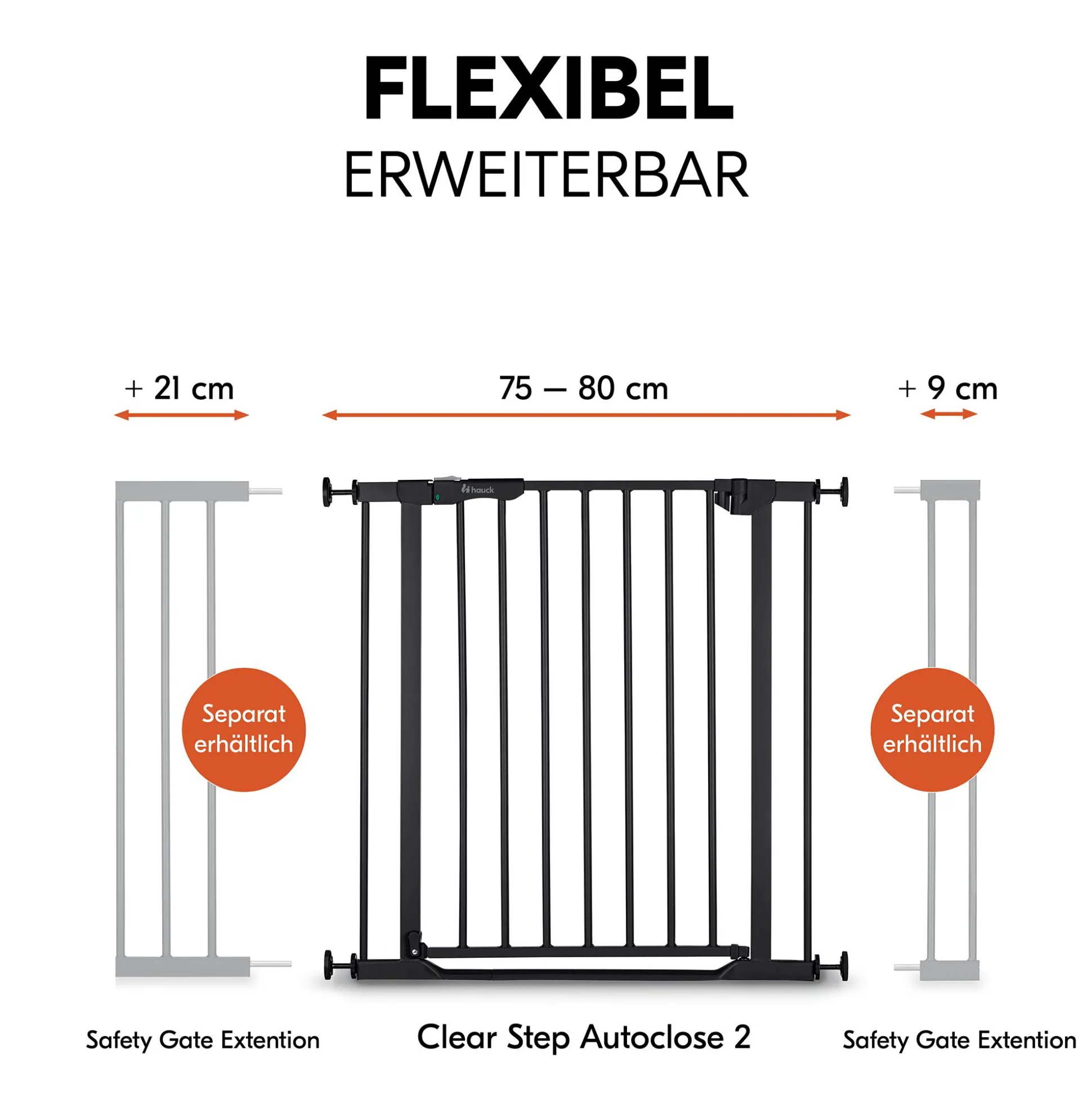 Clear Step Autoclose 2 Black 75-80 cm