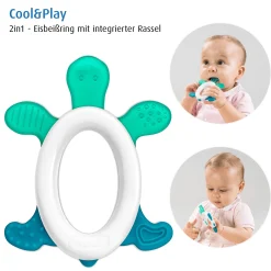 Cool & Play Kühlbeißring mit Rassel