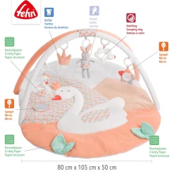 3-D-Activity-Decke Schwanensee Rosa/Weiß