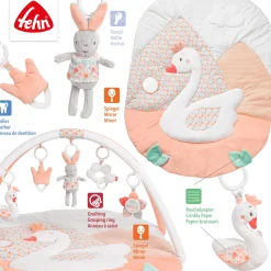 3-D-Activity-Decke Schwanensee Rosa/Weiß