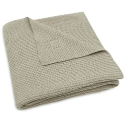 Decke Basic Knit Olive Green 75 x 100 cm