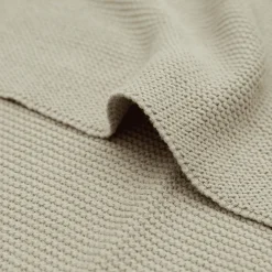 Decke Basic Knit Olive Green 75 x 100 cm