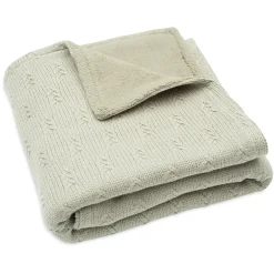 Decke Grain Knit Olive Green 75 x 100 cm