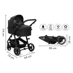 Denver 2in1 Anthrazit Melange