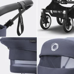 Donkey 5 Mono-Kinderwagen, erweiterbar, Stormy Blue