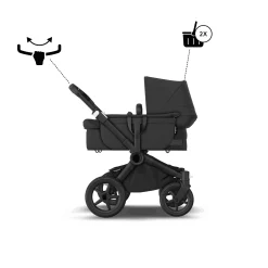 Donkey 5 Mono-Kinderwagen, erweiterbar, Midnight Black