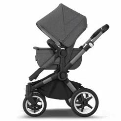 Donkey 5 Mono-Kinderwagen, erweiterbar, Grey Melange