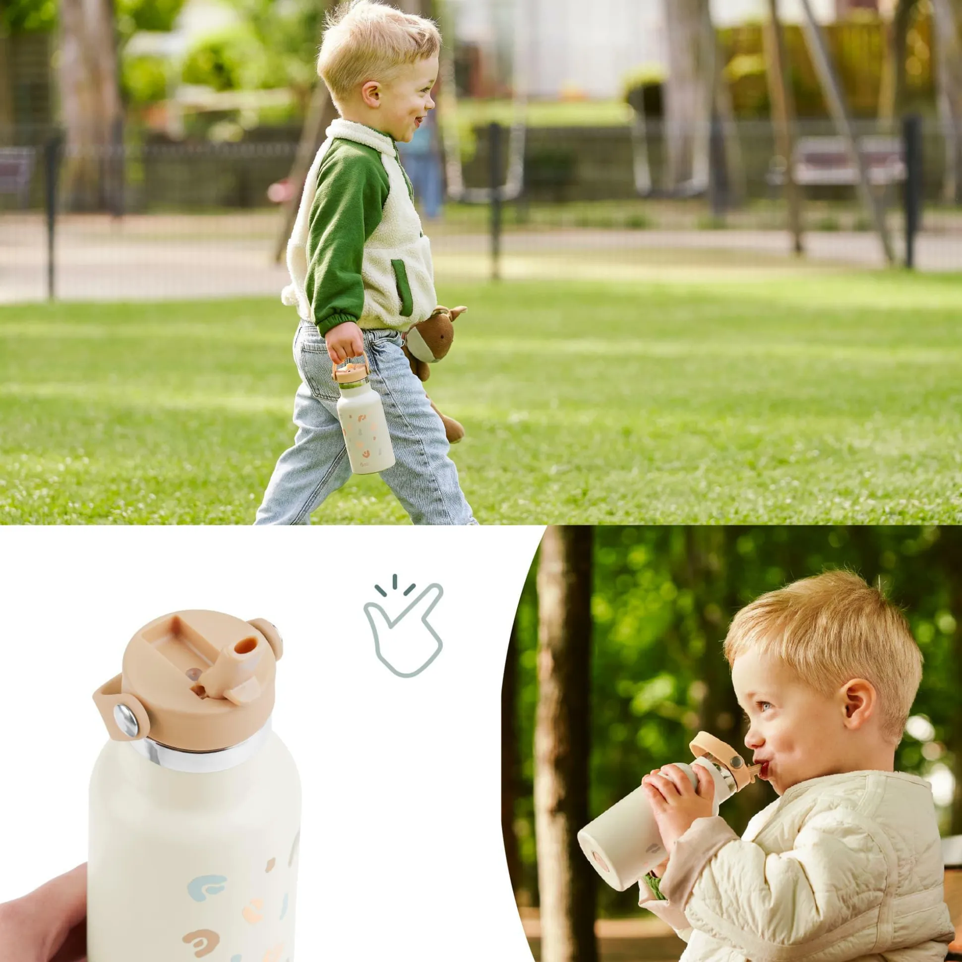 Edelstahl Trinkflasche Little Explorer