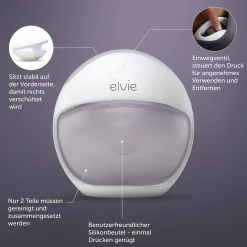 Elvie Curve Silikon-Handmilchpumpe