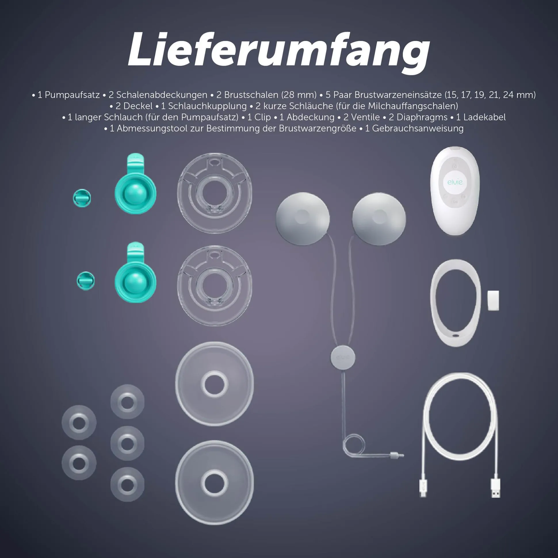 Elvie Stride 2 – Elektrische Doppelpumpe