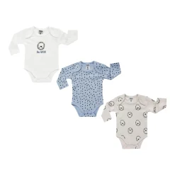 3er Pack Langarmbodys Löwe