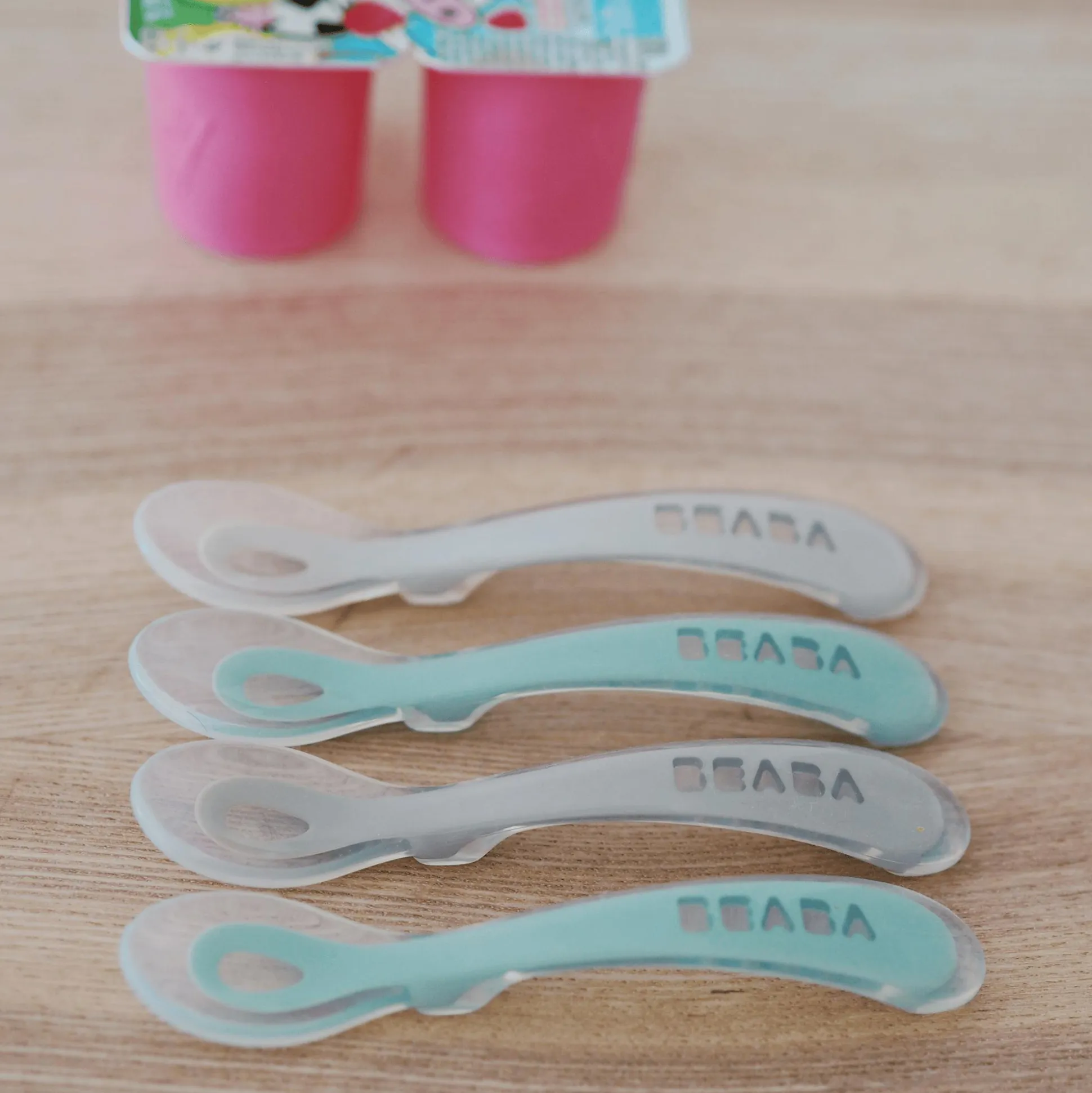 4er Set Babylöffel aus Silikon 8+ Monate