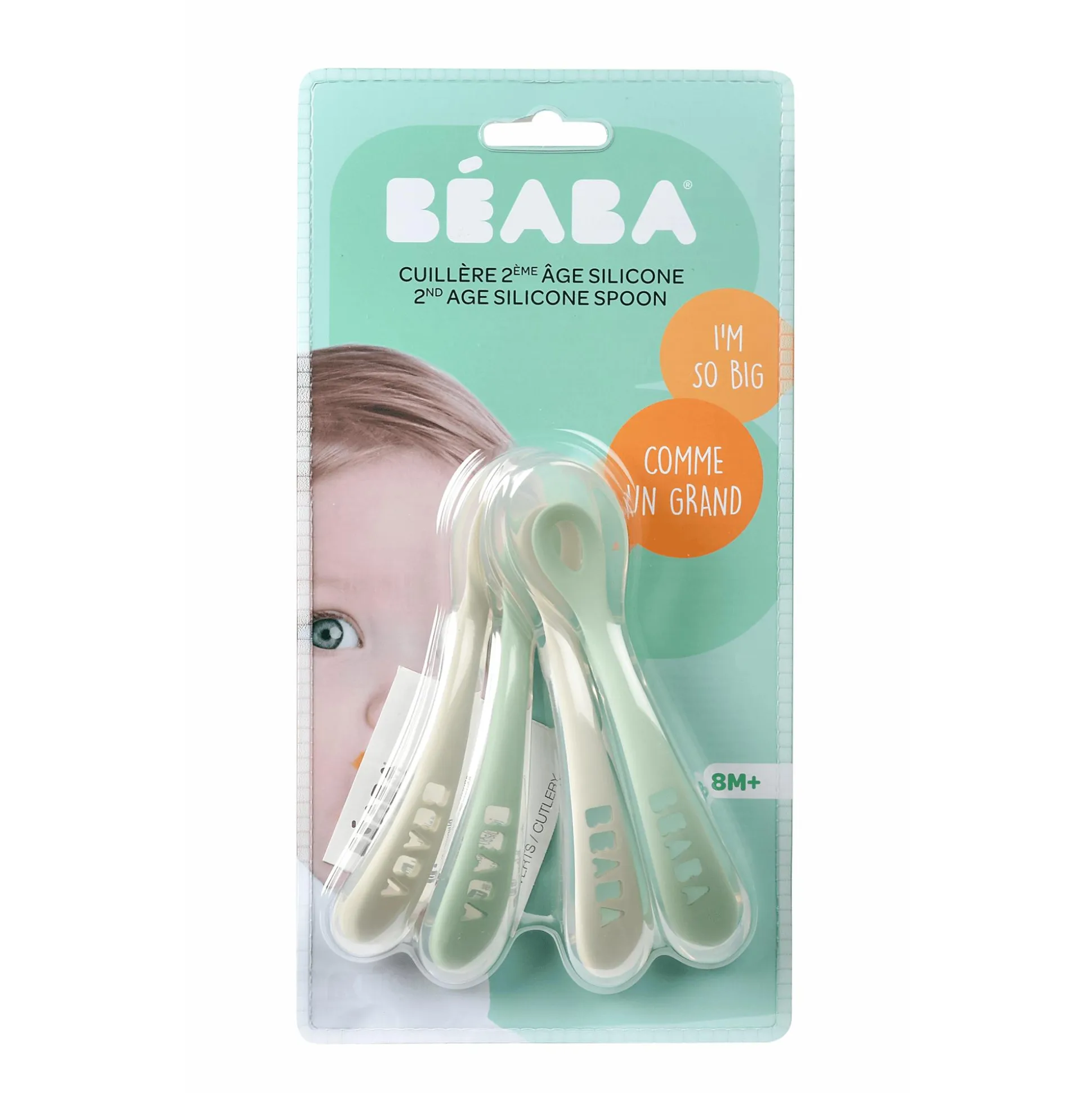 4er Set Babylöffel aus Silikon 8+ Monate