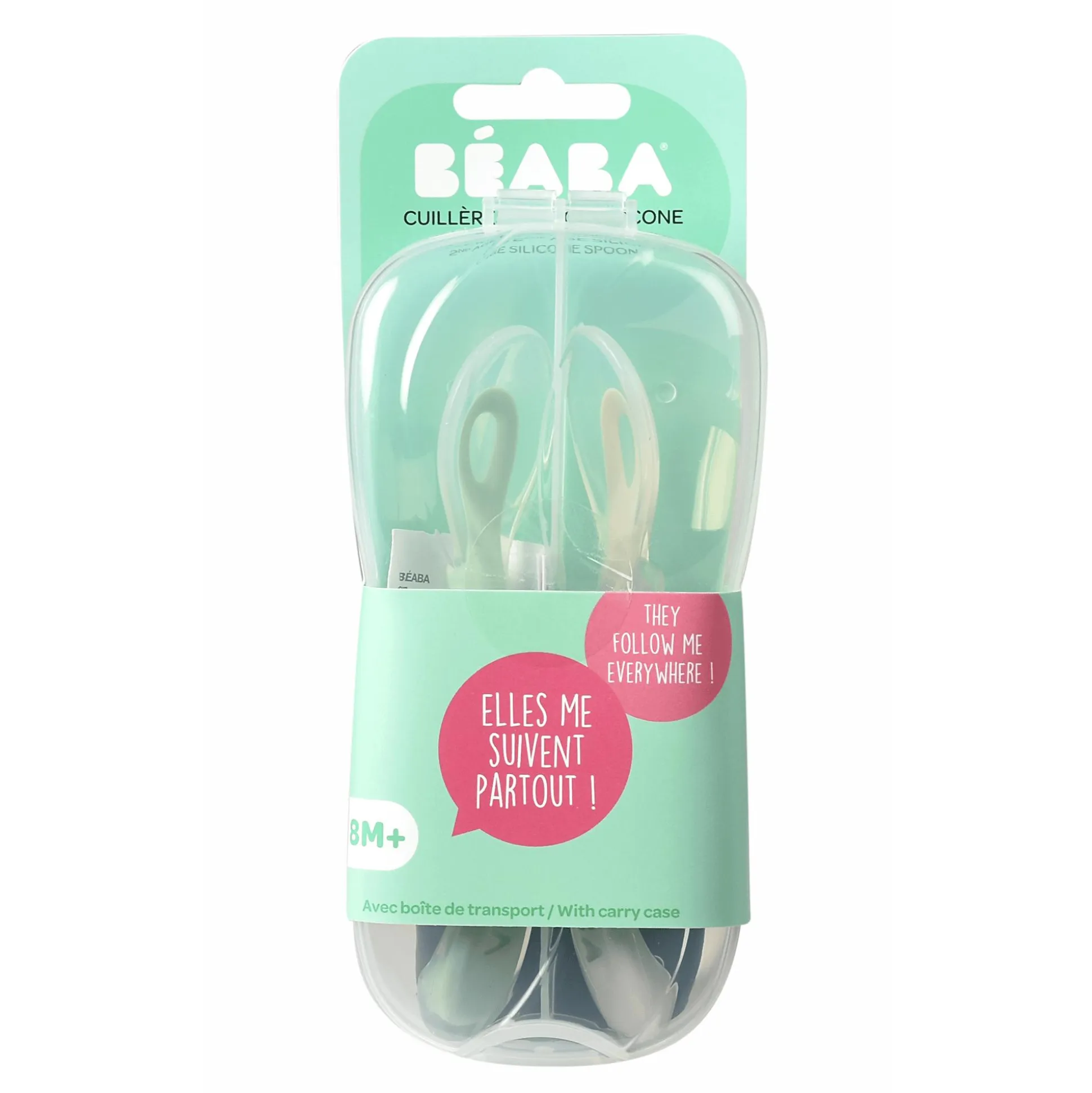 2er Set Babylöffel aus Silikon 8+ Monate