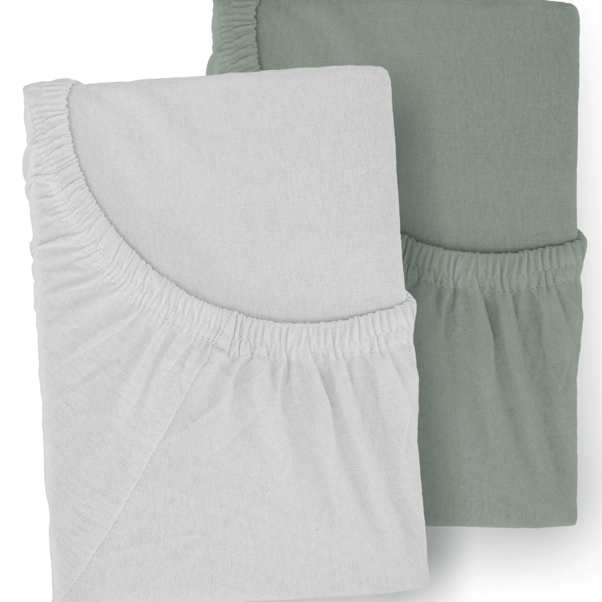 2er Set Jersey Spannbetttücher 40 x 90 cm