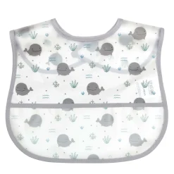 2er Set Klettlätzchen Wal