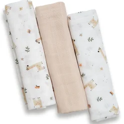3er Set Mulltücher Giraffe