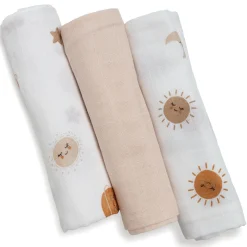 3er Set Mulltücher Moon