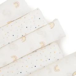 5er Set Mulltücher Regenbogen