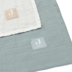 2er Set Mulltücher Seagreen/Ivory 115 x 115 cm