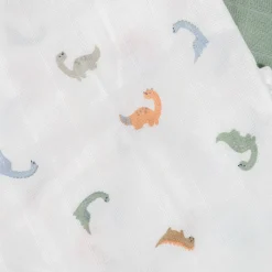 2er Set Pucktücher Dino 120 x 120 cm