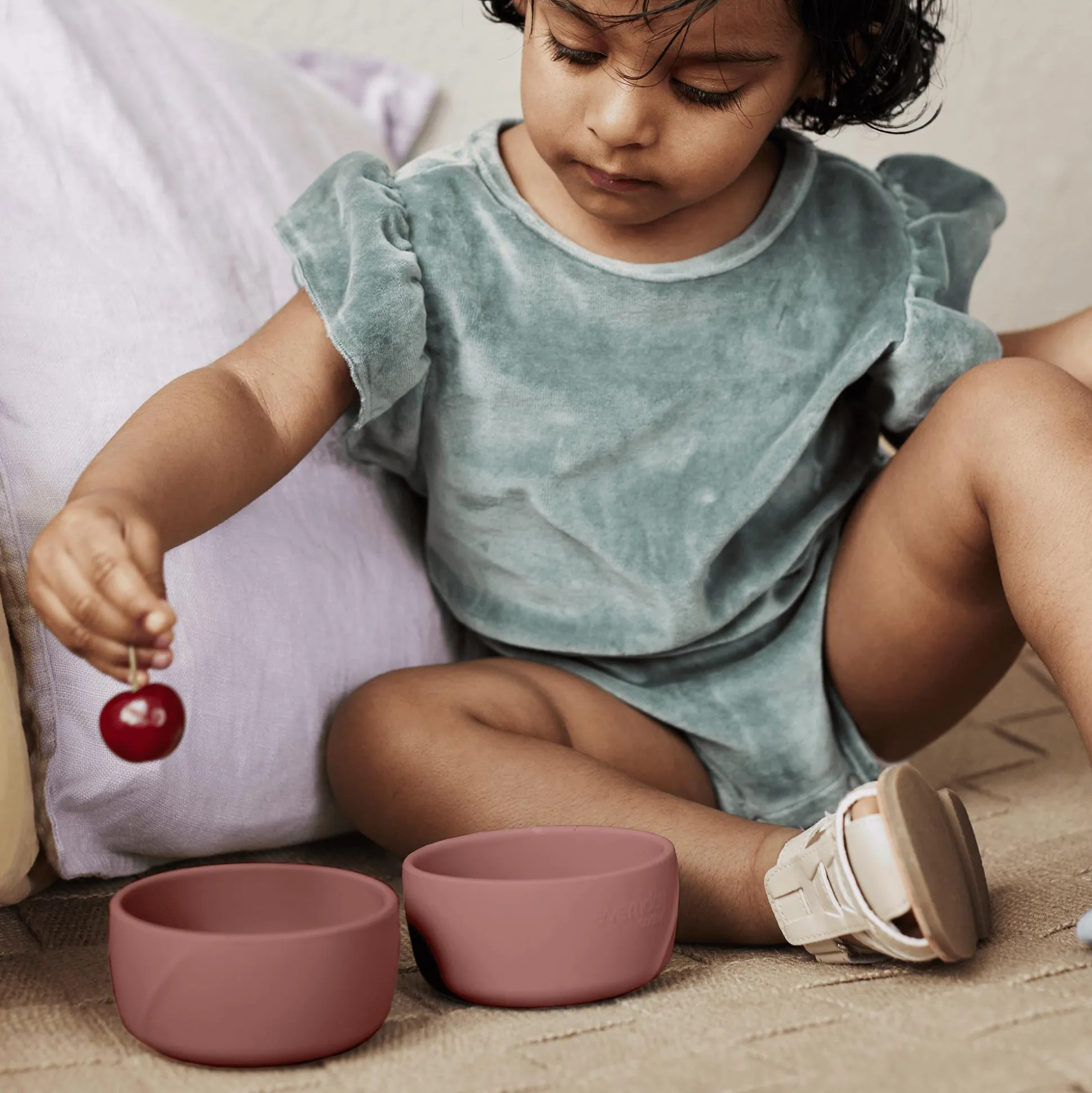 2er Set Silikon Schalen Nature Red