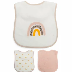 3er-Pack Klettlätzchen Regenbogen