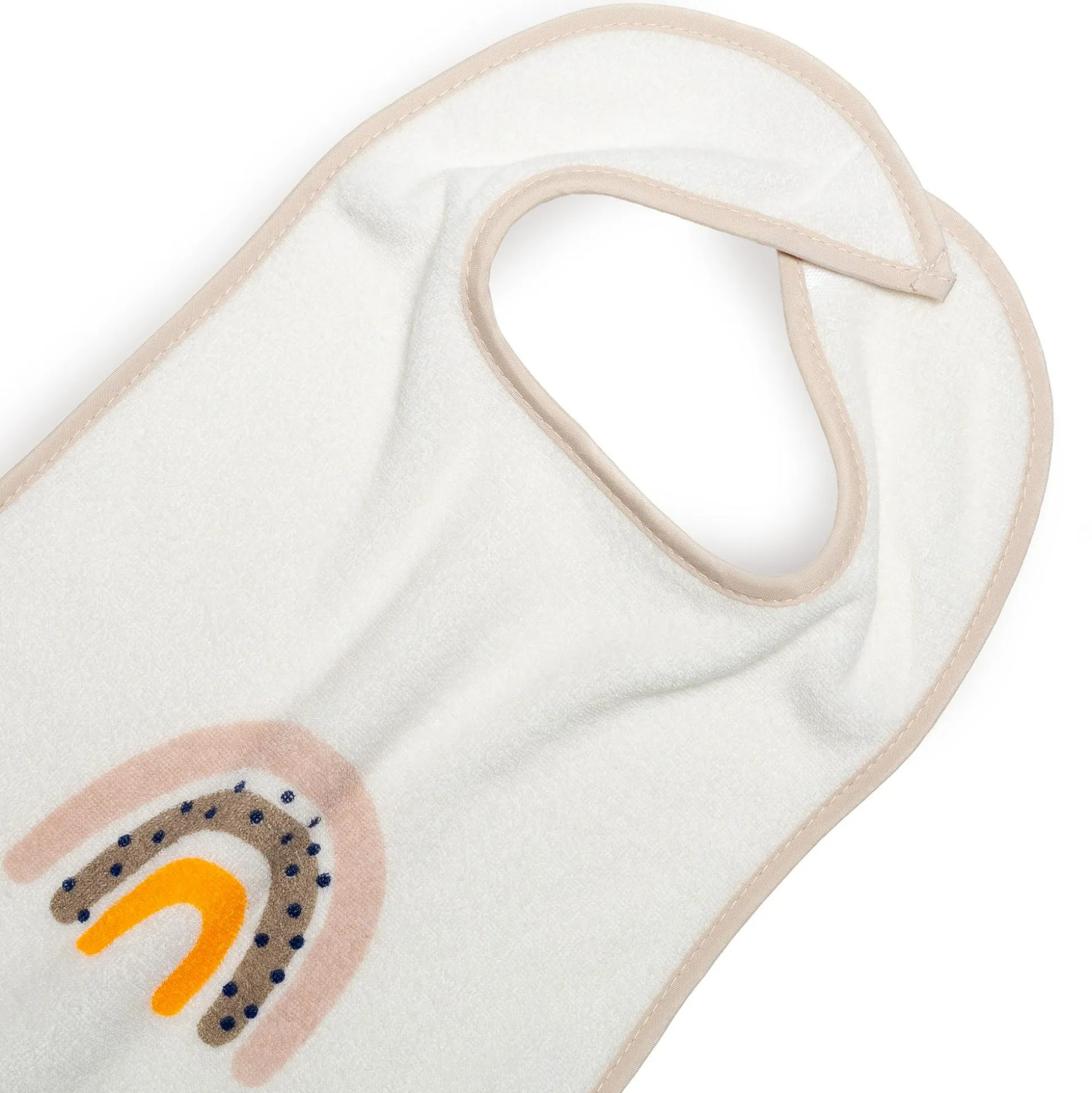 3er-Pack Klettlätzchen Regenbogen